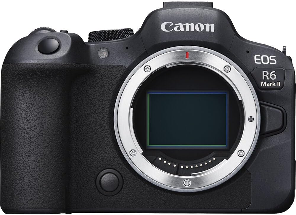 Canon EOS R6 Mark II Mirrorless Camera Body Bundle | 4K 60p, Dual Pixel CMOS AF II | Lexar 64GB Memory Card + Deco Essentials Camera Bag + Corel Photo Video Suite