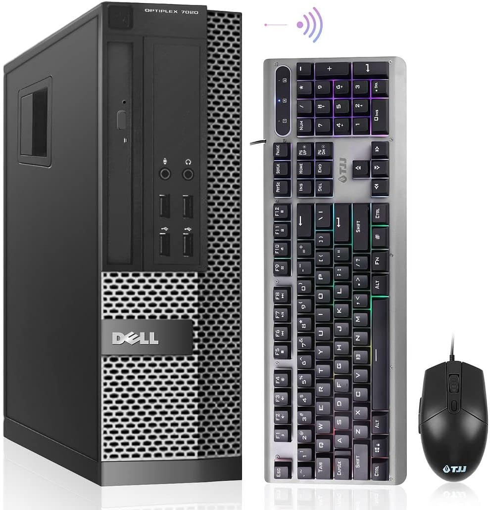 Dell OptiPlex 7020 Desktop Computer, 16GB Ram 256GB SSD, Intel Quad Core i7 4790 up to 4.0GHz, AC8260 Built-in WiFi 5, Dual Monitor Supported, DVD-RW HDMI Windows 11 Pro (Renewed)