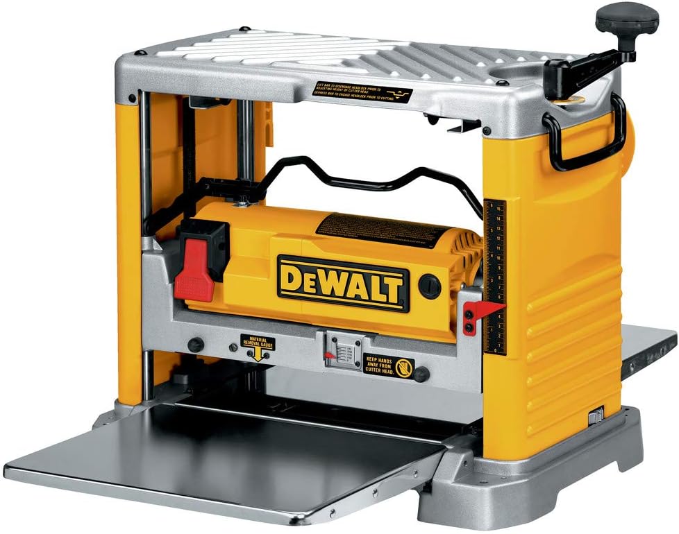 DEWALT Benchtop Planer, 15-Amp, 12-1/2-Inch, 3-Knife Cutter, 20,000 RPM, Corded (DW734)