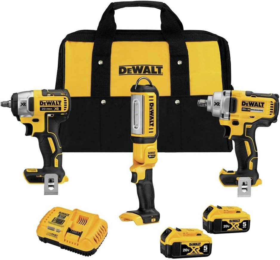 DEWALT DCK302P2 20V MAX* XR® 3-Tool Automotive Combo Kit
