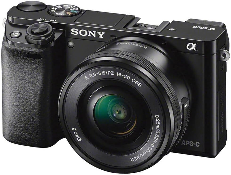 Sony Alpha a6000 Mirrorless Digital Camera w/ 16-50mm and 55-210mm Power Zoom Lenses Black