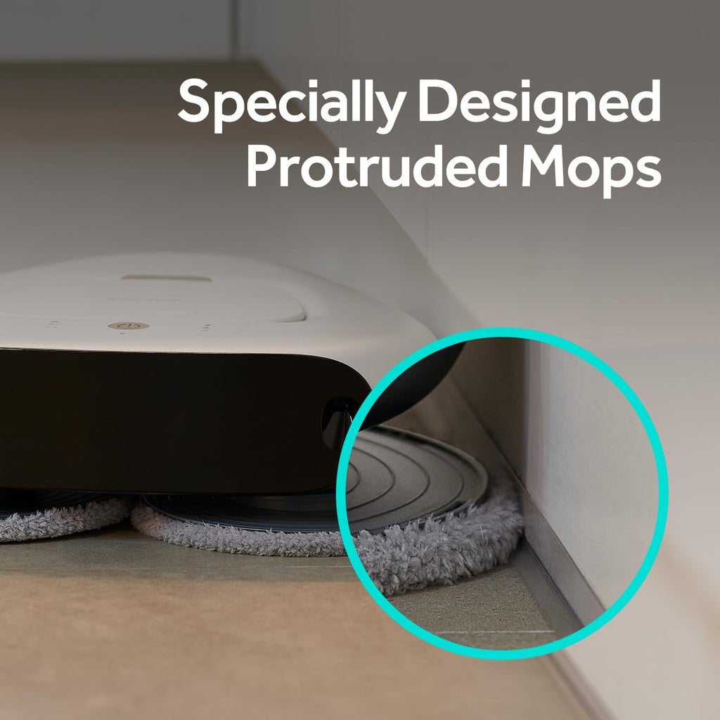 EVERYBOT Three-Spin Robot Mop for Hard Floors - Ultra-Quiet 43dB, Powerful Three Mops Wiping, Long Battery & Large Water Tank, Remote Control, Global Design Award Winner
