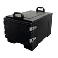 Pearington 40qt Food Carrier, 304 Stainless Steel Latch, Portable Food Warmer, Black
