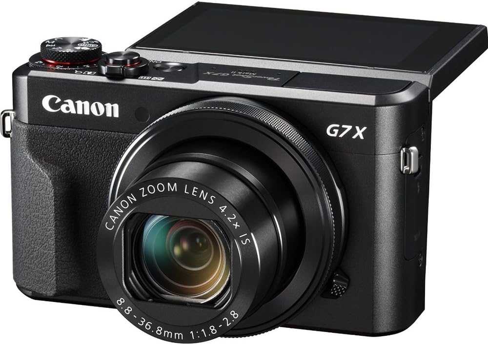 Canon PowerShot G7 X Mark II Digital Camera w/Accessory Bundle Includes Camera, Bag, 32GB SDHC Memory Card, Card Wallet + MORE