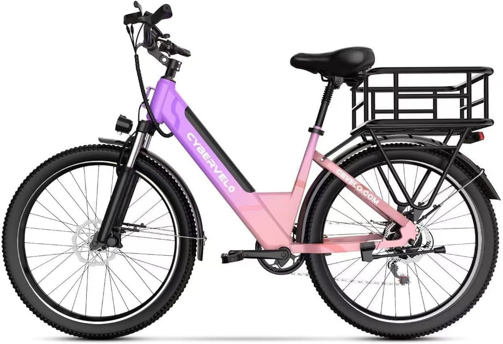 26' Electric Bike for Adult,1000W Peak, up 80 Miles Removable Battery Ebike,Adult Electric Bicycles for All Terrain,Men Women EBike, 7-Speed