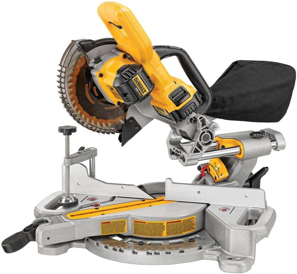 DEWALT 20V MAX* 7-1/4-Inch Miter Saw, Cordless (DCS361M1)