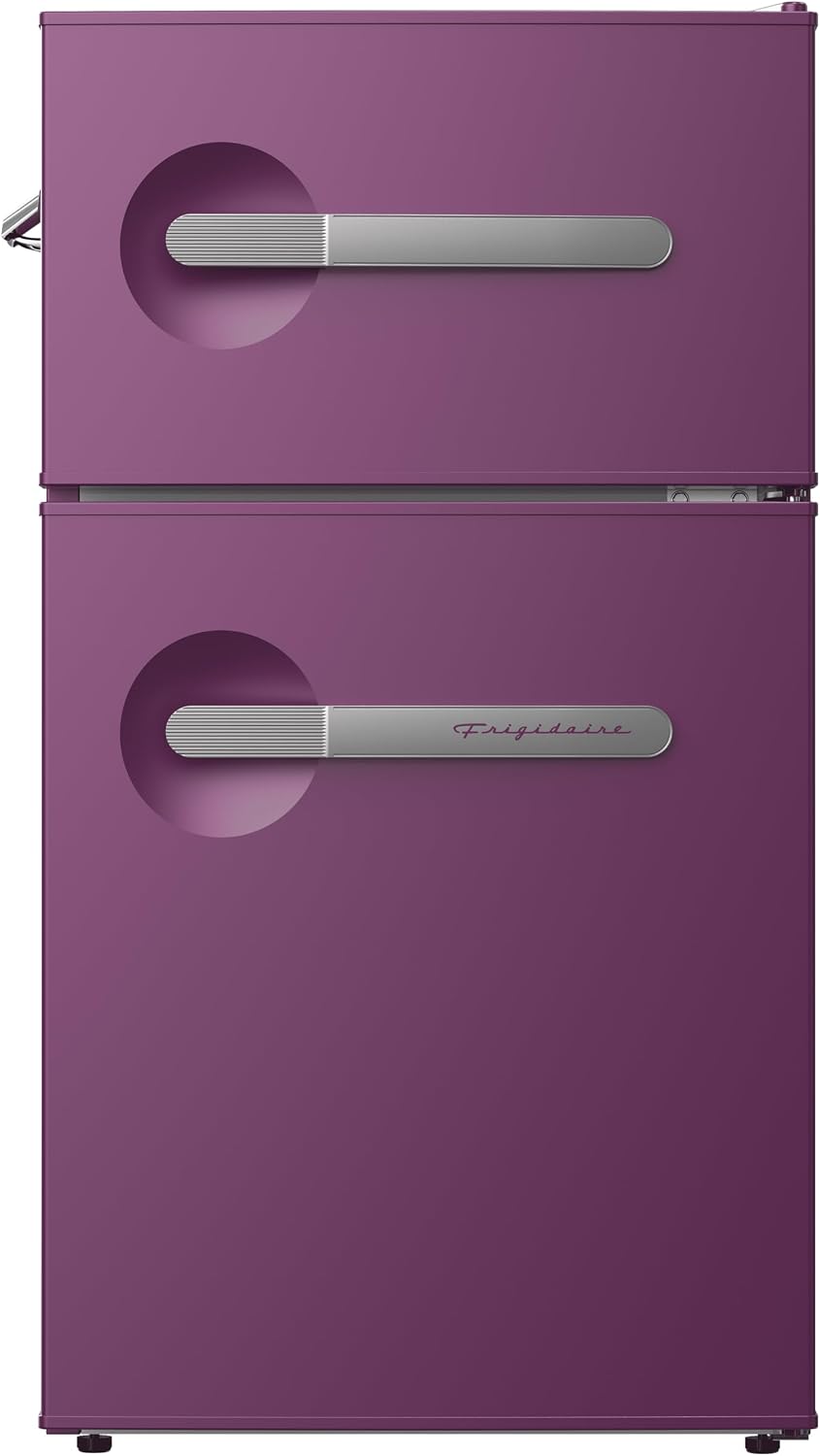 Frigidaire, 3.1 Cu. Ft. 2 Door Retro Series Compact Refrigerator, Built-In Side Bottle Opener, Purple