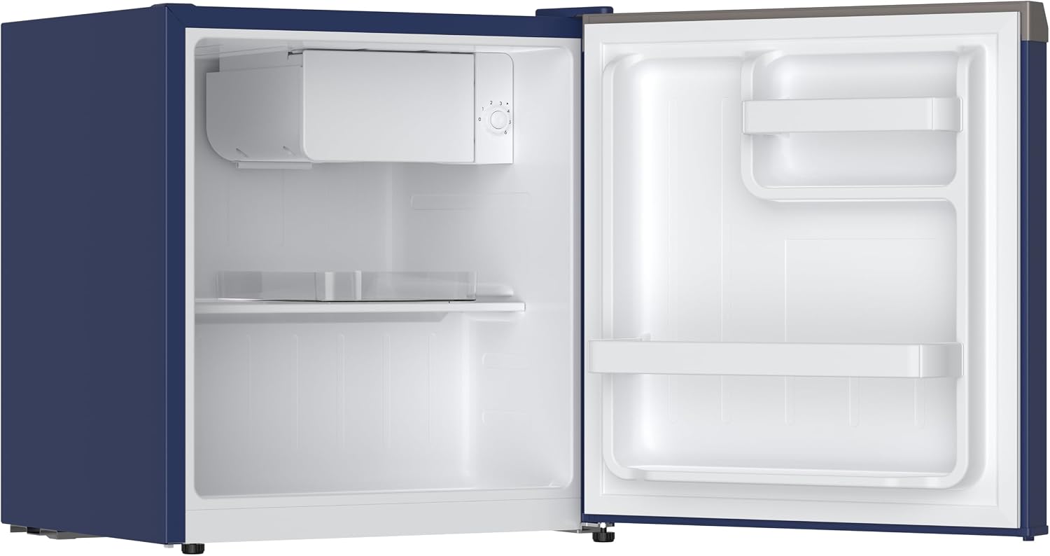 Frigidaire 1.6 cu ft Compact Mini Fridge, Perfect for Home or Office, Contemporary Series, Blue, 1.6 cu ft