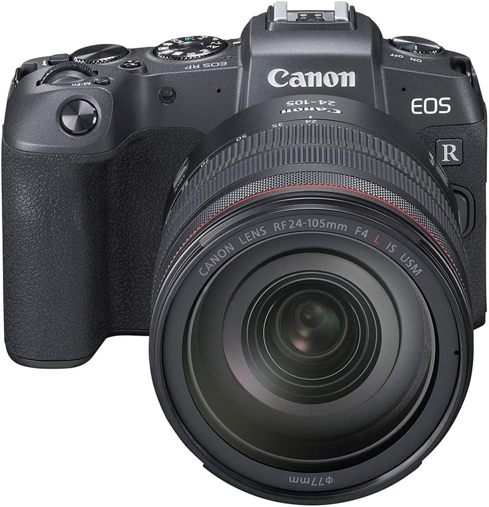 Canon EOS RP Mirrorless Camera with 24-105mm Lens – Full-Frame RF Camera with 26.2MP Sensor, 4K Video & Dual Pixel AF (3380C012) + 64GB Memory Card + LP-E17 Battery + Canon Shoulder Bag