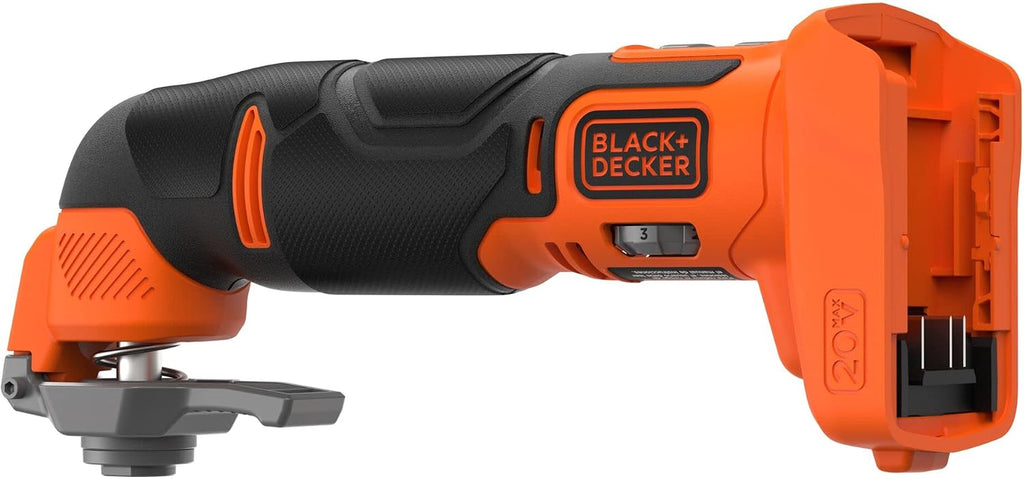 BLACK + DECKER 20V MAX Oscillating Tool, MultiTool, 6-speed, Tool Only (BDCOS20B)