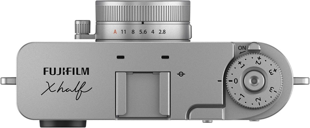 Fujifilm X Half Digital Camera (Silver) Bundle with 64GB SD Card + Rope Wrist Strap + Camera Pouch + More Advanced Accessories | Fuji X Half