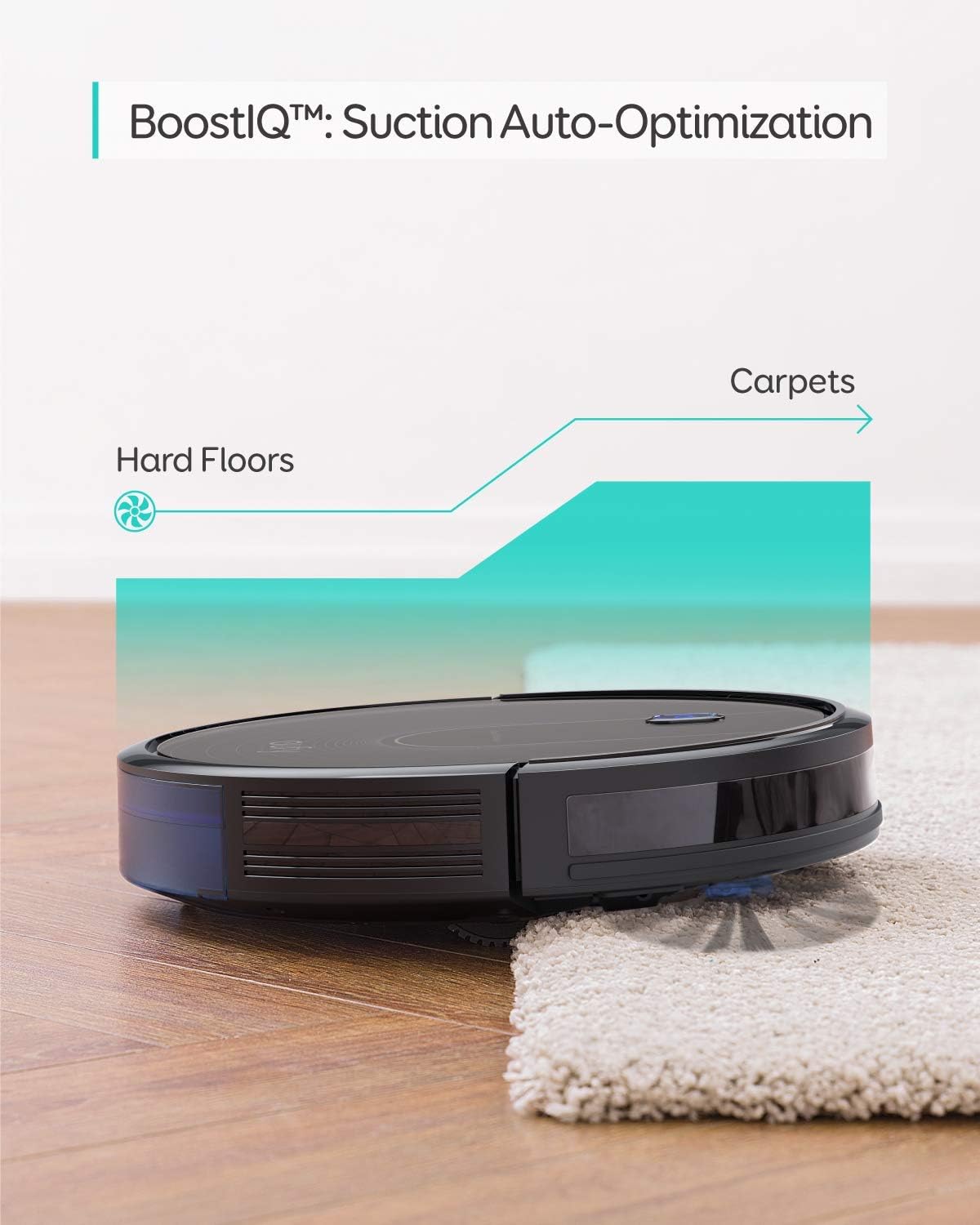 eufy by Anker, BoostIQ RoboVac 12, Robot Vacuum Cleaner, Upgraded, Super-Thin, 1500Pa Strong Suction, Quiet, Self-Charging Robotic Vacuum Cleaner, Cleans Hard Floors to Medium-Pile Carpets