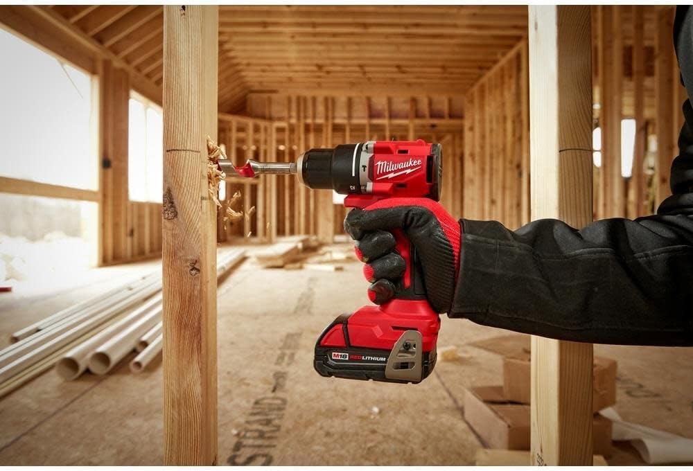 Milwaukee M18 Compact 1/2 in Hammer Drill/Driver (Bare Tool)(Renewed) 3602-20