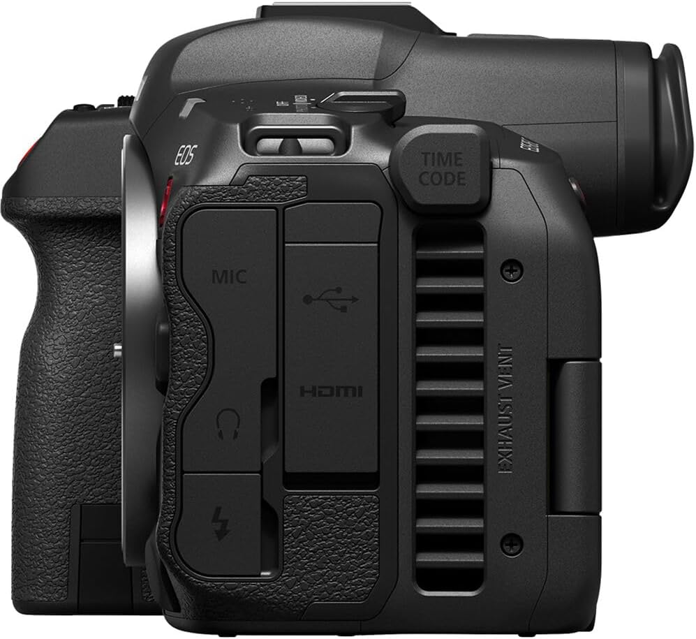 Canon EOS R5 C Mirrorless Cinema Camera 45MP Full Frame 8K RAW Video Dual Pixel AF Hybrid Photography Filmmaking Camera (5077C002) + Canon RF 75-300mm Lens + Adapter EF-EOS R + LP-E6P Battery + More