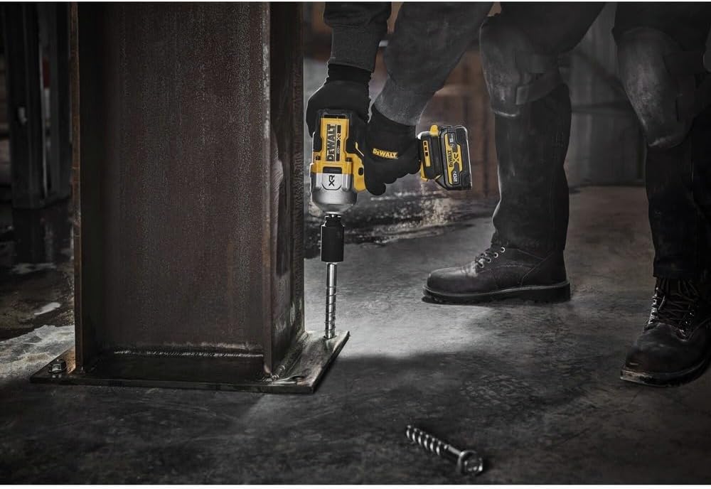DEWALT 20V MAX Cordless Impact Wrench, 1/2' Hog Ring, High Torque, Brushless, Bare Tool Only (DCF961B)
