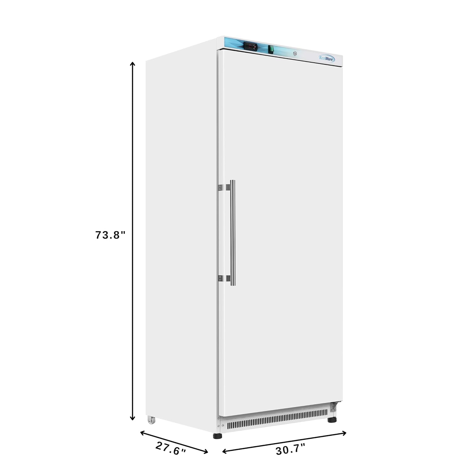 KoolMore 20 Cu. Ft. Commercial Reach-in Refrigerator in White with Manual Defrost (KM-RMD20WH)