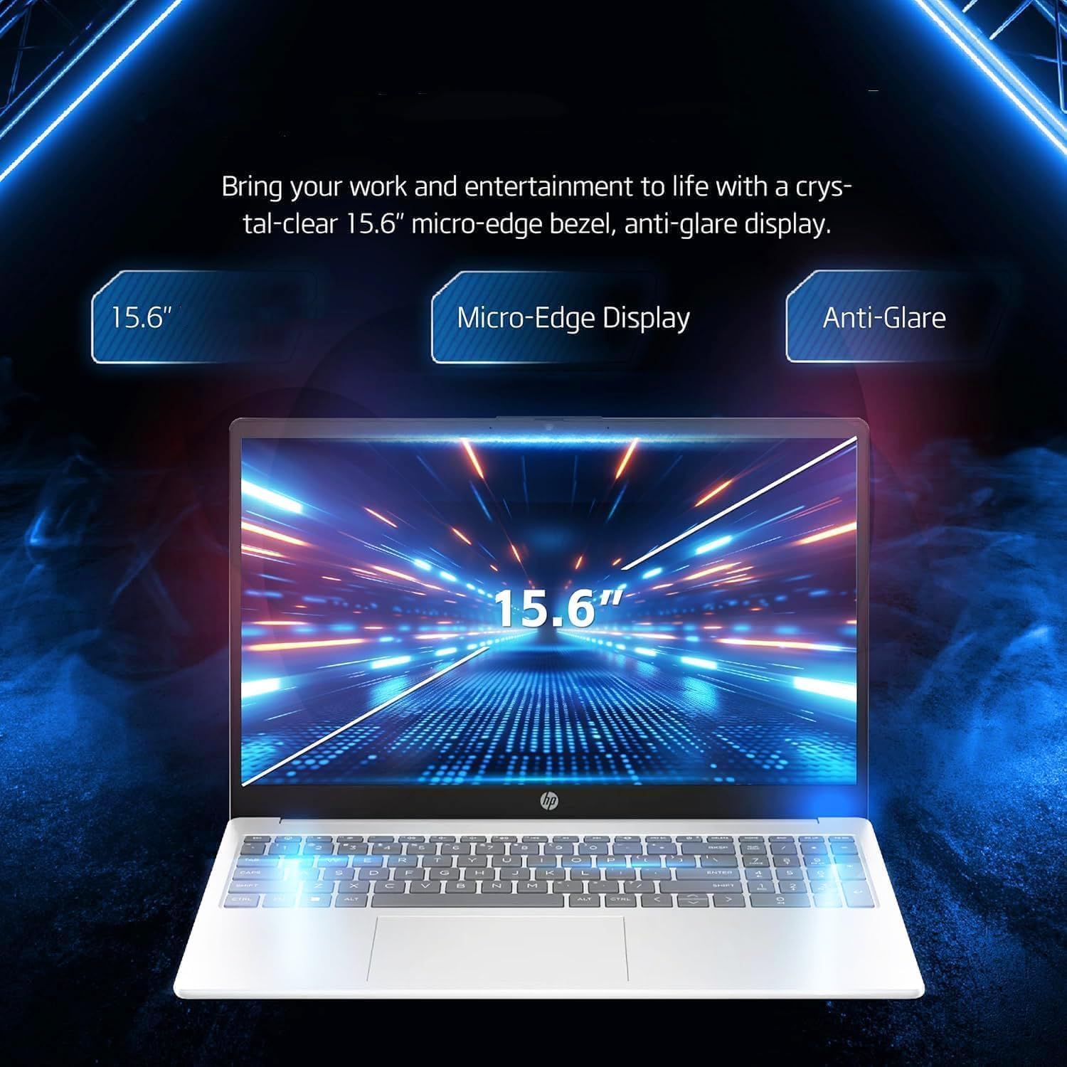 HP New 15.6' FHD Business Laptop(2025-2026 Edition), Microsoft Office Included, Intel Core i5-1335U 10-Core Processor, 64GB RAM, 2TB SSD, Long Battery Life, Ultra Quiet Design, Windows 11 Pro, WOWPC