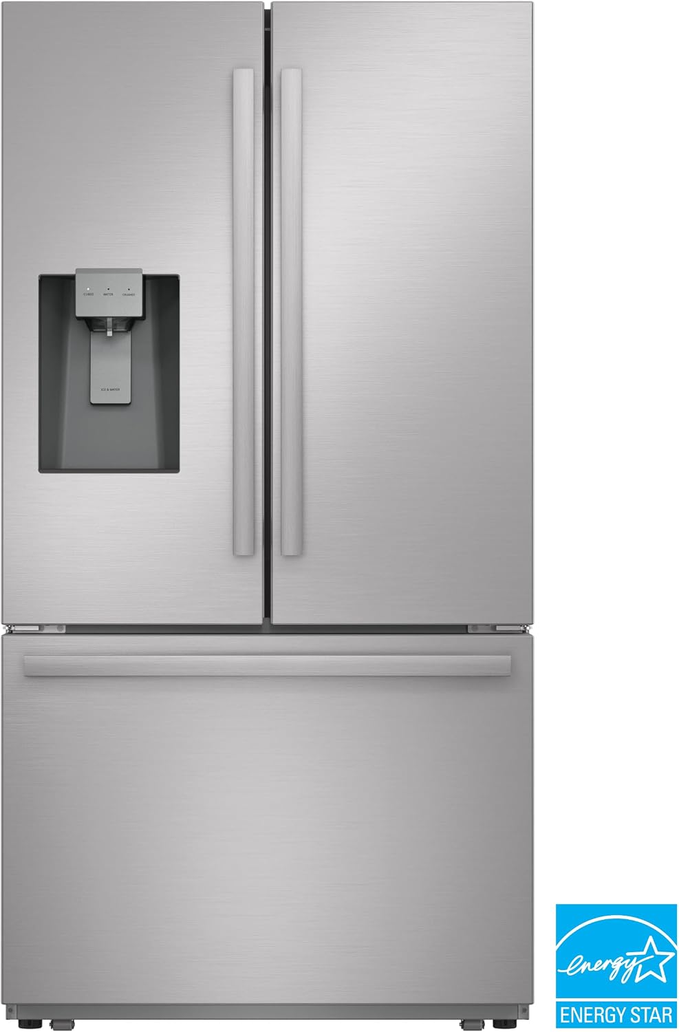 Sharp SJF2955KS 28.9 cu. ft., 3-door French Door Refrigerator, Ice/Water Dispenser, Advanced Cooling Plus System, Chill-Boost & Freezer-Boost, Automatic Dual Ice Maker Garage Ready, Stainless Steel