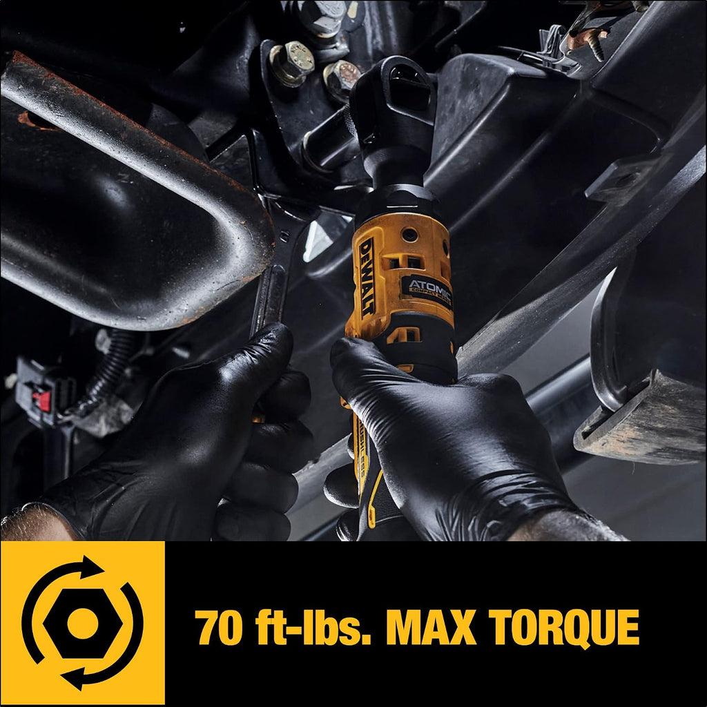 DEWALT ATOMIC 20V MAX Brushless Cordless Ratchet, 1/2 Inch, Bare Tool Only (DCF512B)