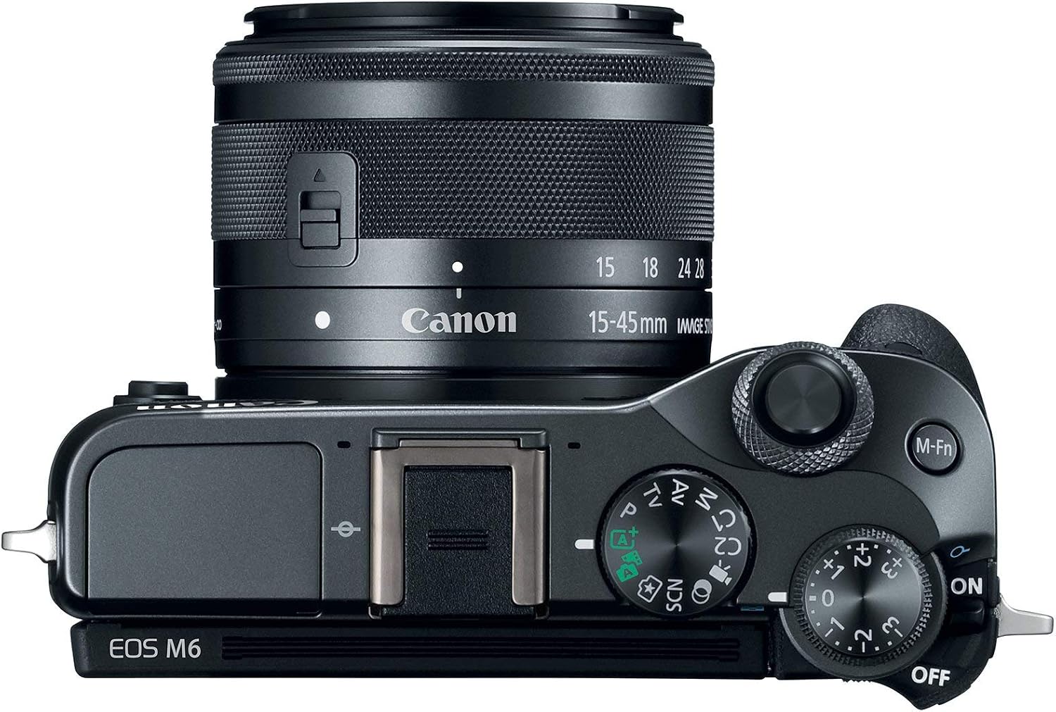 Canon EOS M6 (Black) EF-M 15-45mm f/3.5-6.3 is STM Lens Kit (Renewed)
