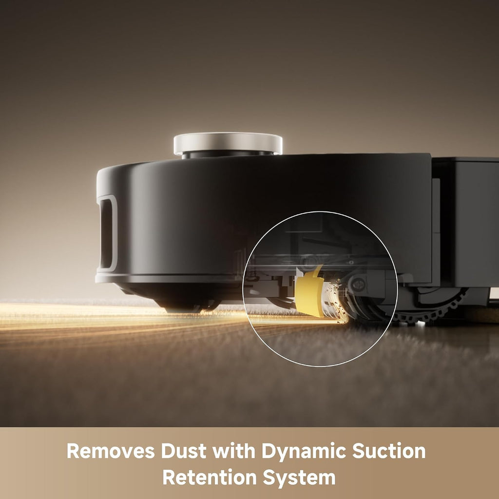 Mova Mobius 60 Robot Vacuum and Mop, 30000Pa Suction, Auto-Interchangeable Mop Pads, Liftable Navigation with 3.15inches Obstacle Overcoming, DuoSolution System Designed for Pets