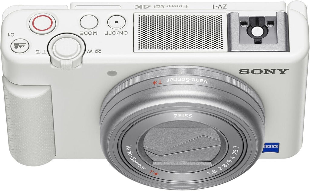 Sony ZV-1 Digital Camera (White) Shooting Grip Kit