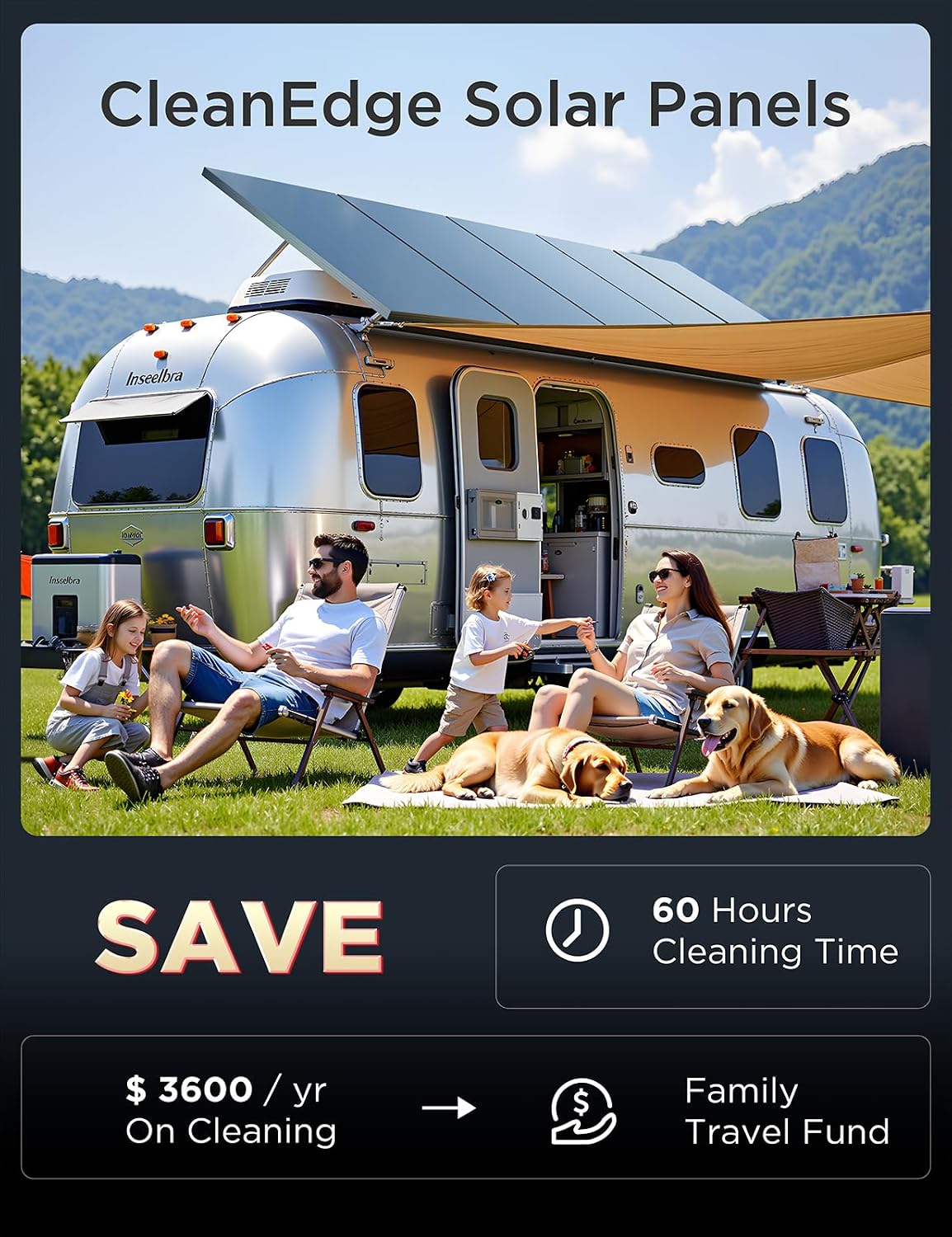 STAR 400 Watt Solar Panel, 2PCS 200W 12/24V Solar Panels with Frame-Less Design & Maintenance-Free, 25% High-Efficiency Monocrystalline, Reliable Power for RV, Marine, Roof, Home, and Off-Grid