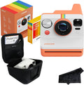 Polaroid Now 3rd Generation i-Type Instant Film Camera with 16 Color Film Photos, Coral, with Signature Series Case Bundle
