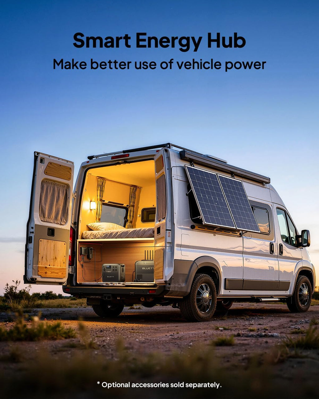 BLUETTI AC180 Portable Power Station & Charger 2 (Ships Separately), 1152Wh LFP Backup, 1200W Alternator Charger for Solar Generator, 2.4 H Full Charge via Car, Ideal for Road Trips, Off-grid Use