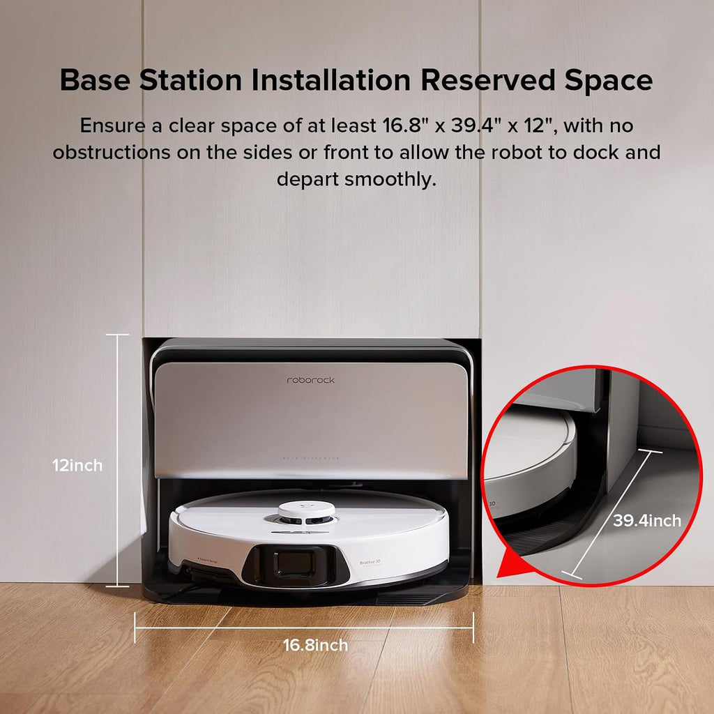 roborock S8 Max Ultra with Auto Water Refilling and Drainage System Robot Vacuum and Mop, FlexiArm Design, Smart Dirt Detection, Self-Emptying, 8000Pa Suction for Various Floors, Pet Hair, White