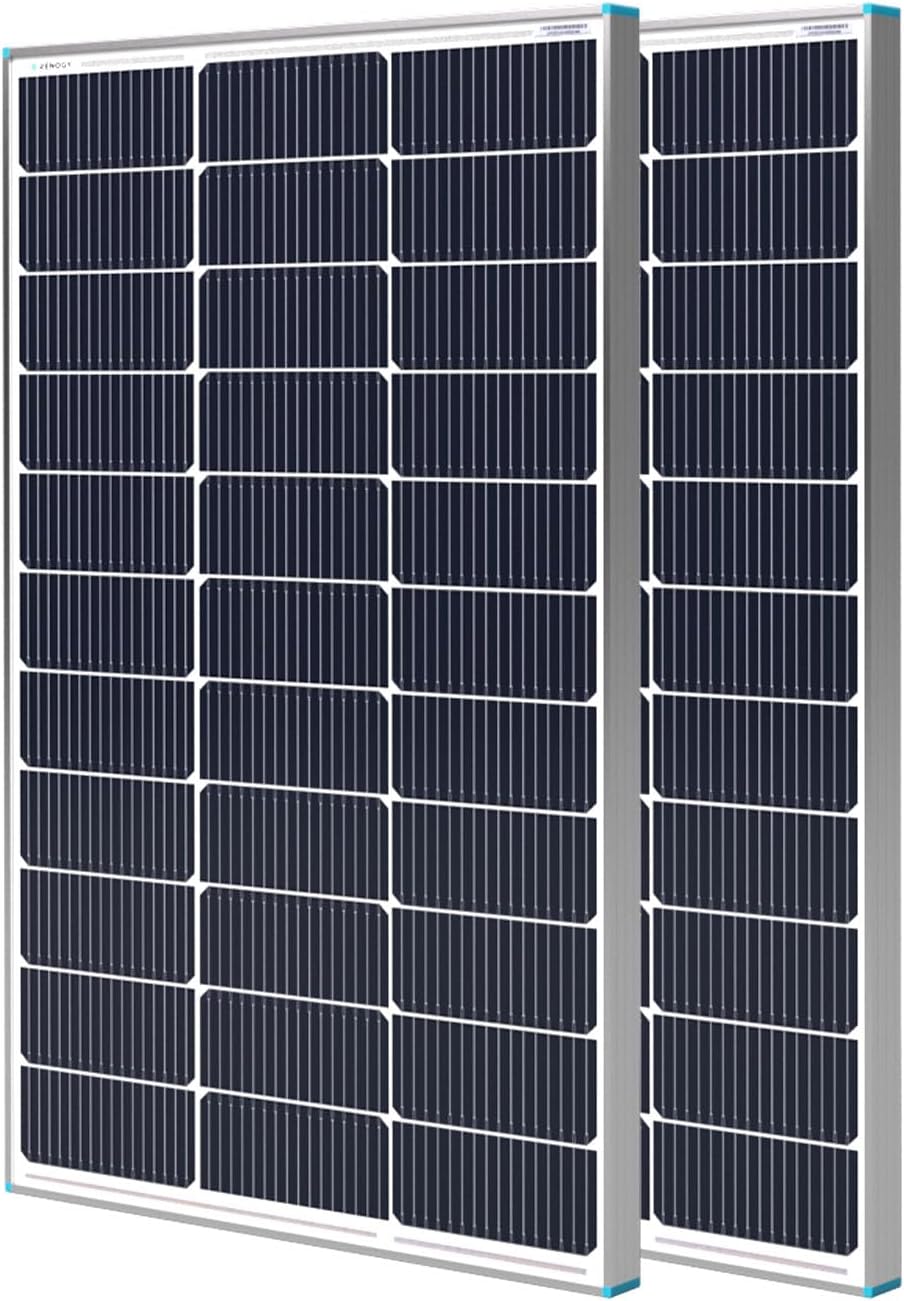 Renogy Solar Panels 200 Watt N-Type 16BB, 2PCS 100 Watt Solar Panel 12V 25% High-Efficiency, 200W Solar Panel for RV Marine Rooftop Farm Battery and Other Off-Grid Applications