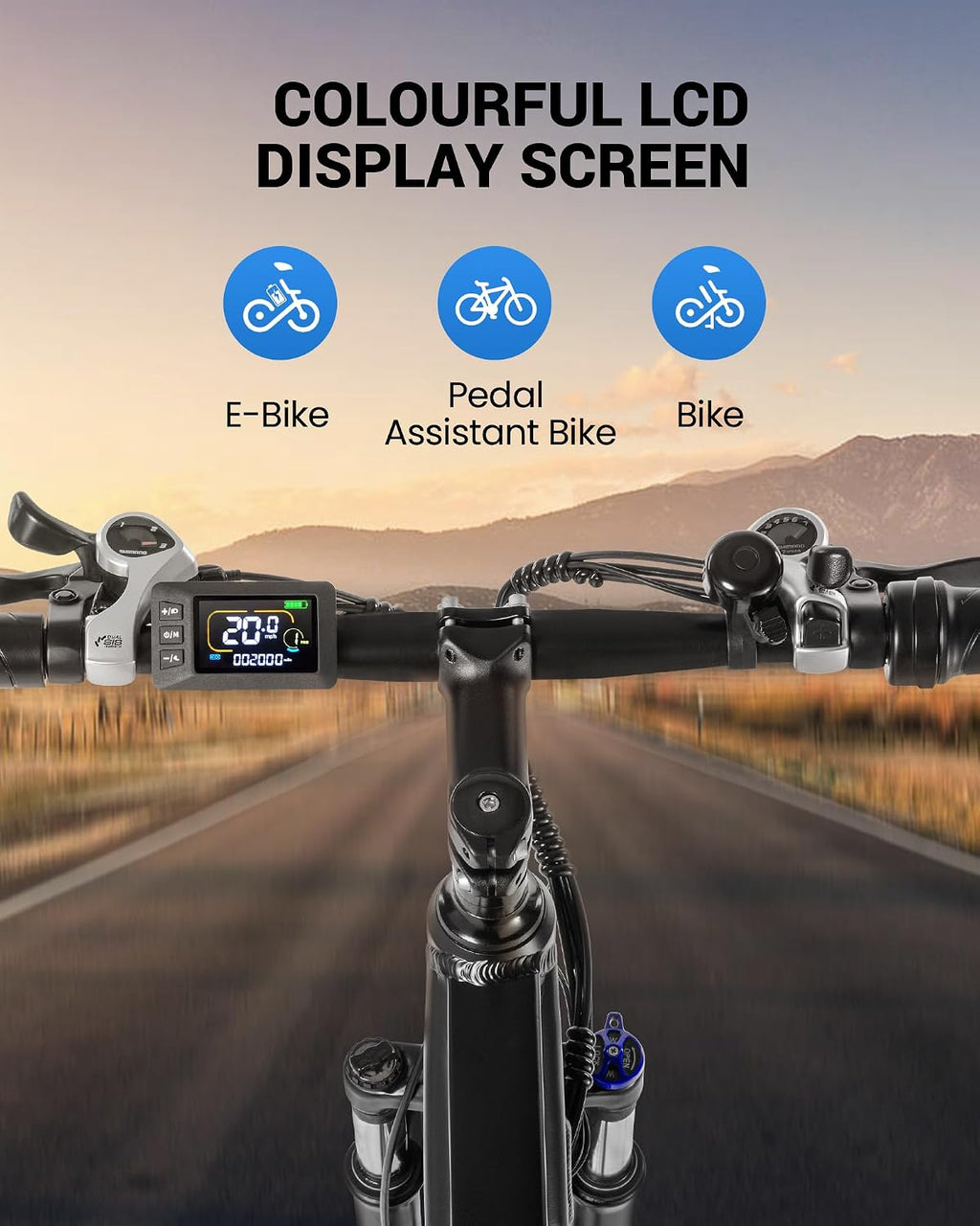 Multijoy Electric Bike for Adults,26' E-Bike with 700W Peak Motor 21-Speed,Up to 50 Miles Removable Battery,Front Fork Suspension Dual Disc Brakes,Ebikes for Adults Commute Mountain All Terrain