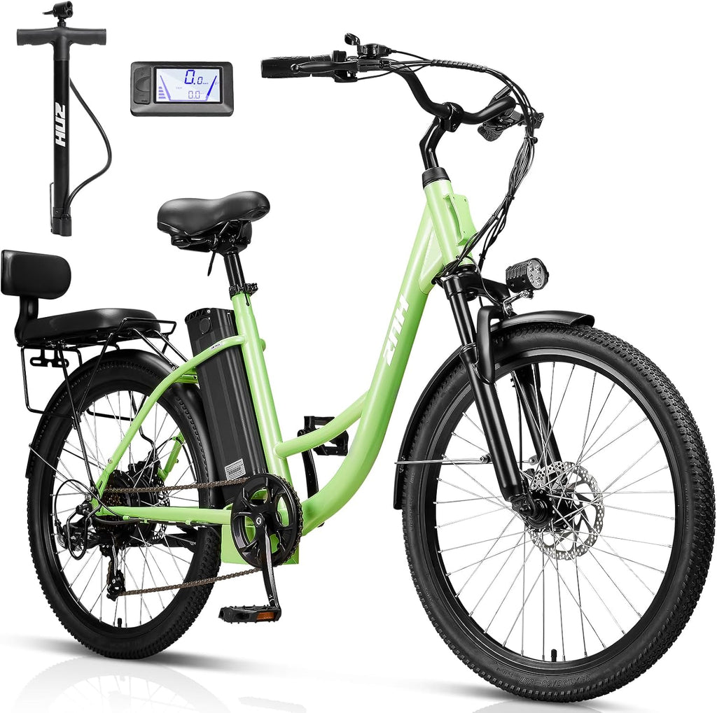 ZNH 24' Electric Bike for Adults with Peak 1000W Motor & 48V 940.8 Wh Removable Battery, Up to 90Miles 23+ MPH Step Thru Electric Bicycle, Commuter E Bikes with 7-Speed, UL 2849 Certified