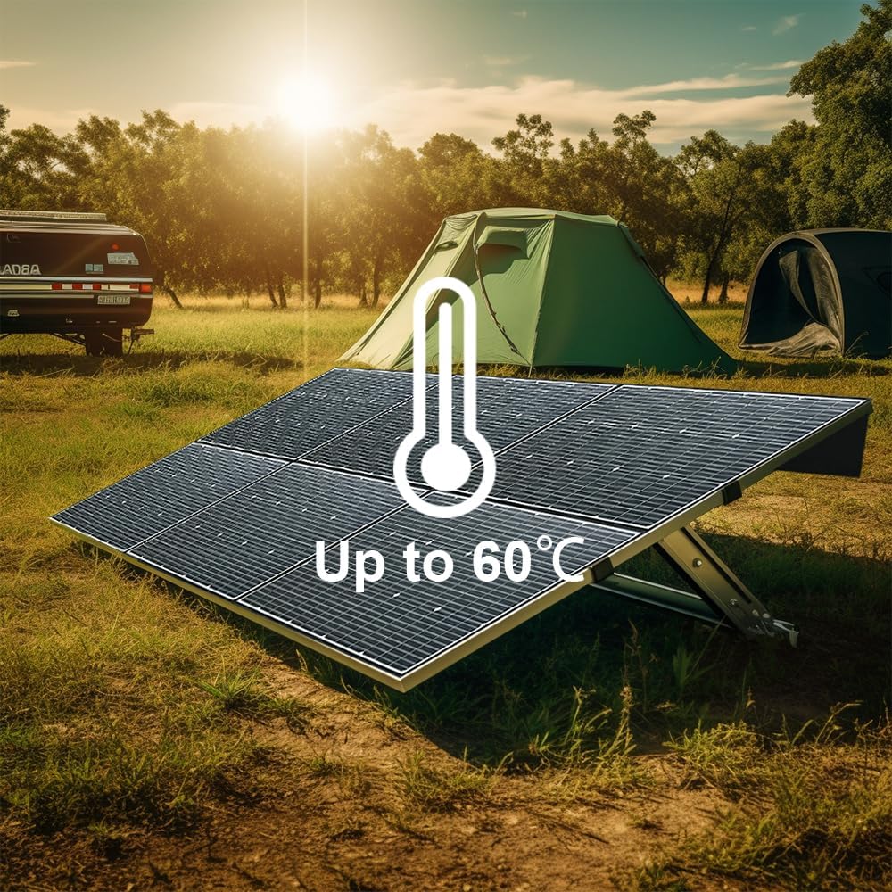 ALLPOWERS SP039 600W Portable Solar Panel, Foldable Solar Charger with 24% High Efficiency Monocrystalline Cells, IP67 Waterproof for Generator RV Camping Motorhome Off-Grid Power Backup