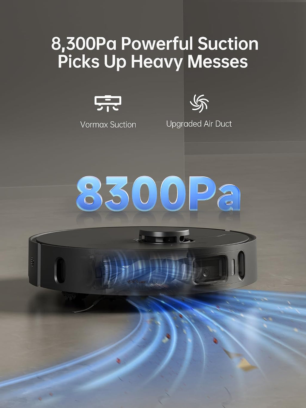 DREAME X30 Ultra Robot Vacuum and Mop Combo, 8300Pa Suction, Mop Extend and Mop Self Cleaning with 140°F Water, Removable & Liftable Mop, Self Refilling, Mop Self Drying, Smart Carpet Cleaning