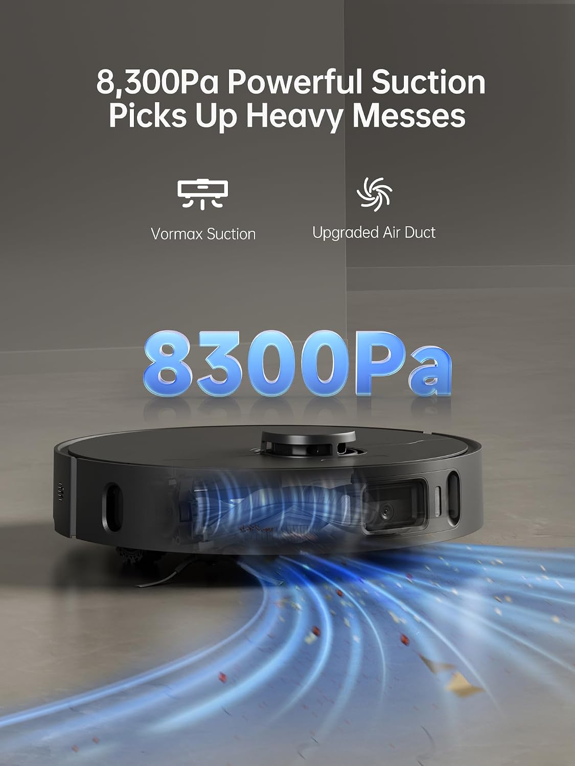 DREAME X30 Ultra Robot Vacuum and Mop Combo, 8300Pa Suction, Mop Extend and Mop Self Cleaning with 140°F Water, Removable & Liftable Mop, Self Refilling, Mop Self Drying, Smart Carpet Cleaning