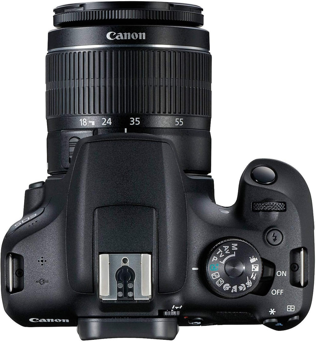 Canon EOS 2000D / Rebel T7 DSLR Camera with 18-55mm Lens, Creative Filter Set, EOS Camera Bag, 64GB Card, Electronics Cleaning Set, and More (International Model)
