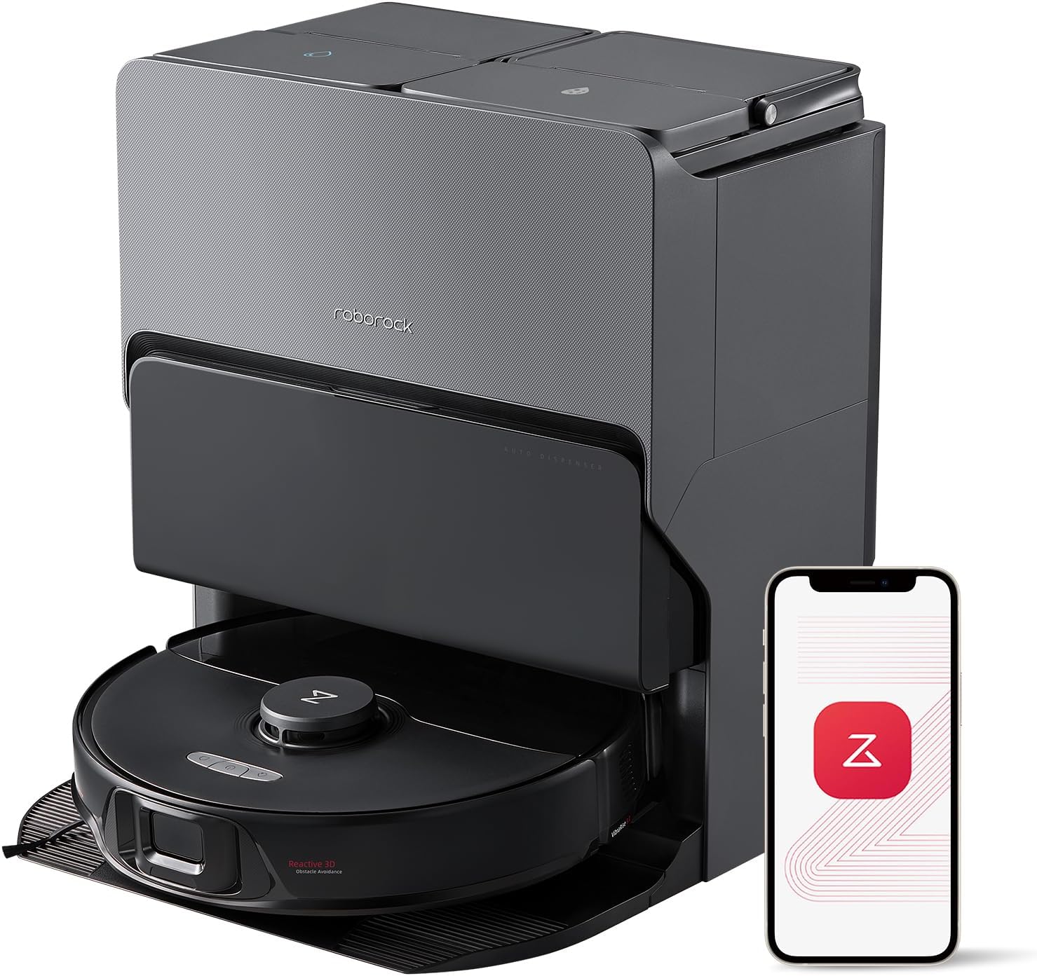 roborock S7 Max Ultra Robot Vacuum Cleaner with Self Emptying, Black