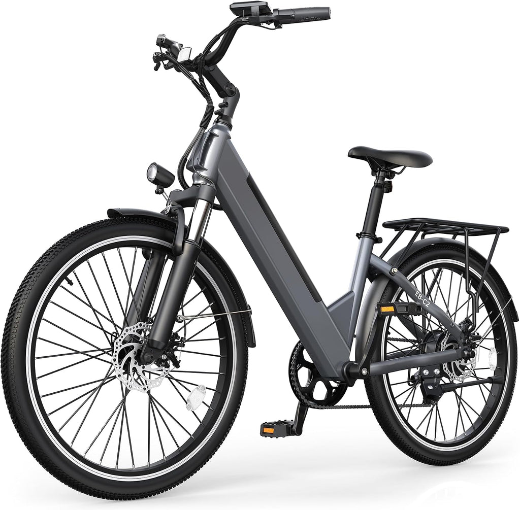Electric Bike for Adults,26' Step-Thru EBike with 1000W Peak Motor,50 Miles 20MPH Adult Electric Bicycles with 48V Internal Removable Battery, Adjustable Stem,7 Speed,UL 2849 Certified
