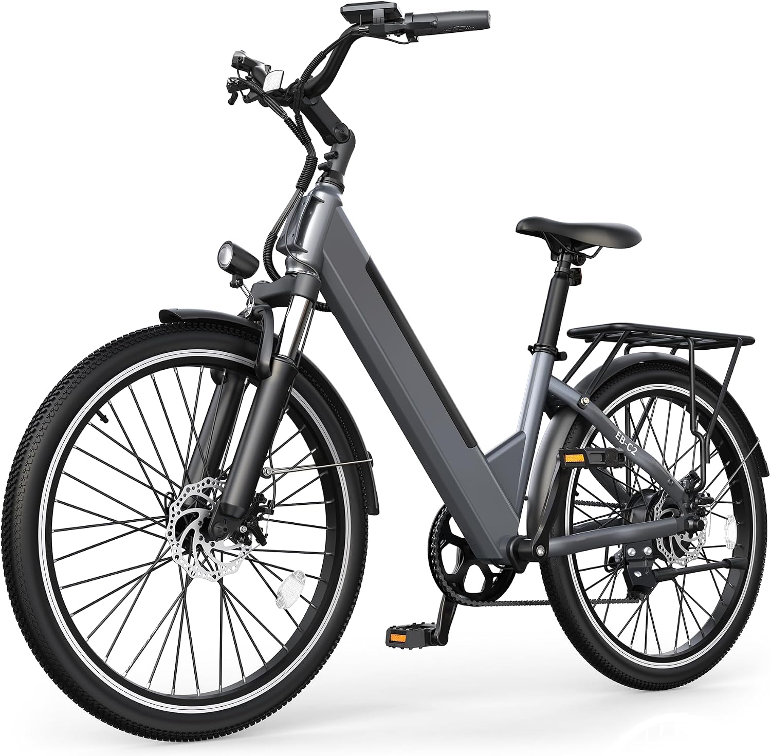 Electric Bike for Adults,26' Step-Thru EBike with 1000W Peak Motor,50 Miles 20MPH Adult Electric Bicycles with 48V Internal Removable Battery, Adjustable Stem,7 Speed,UL 2849 Certified