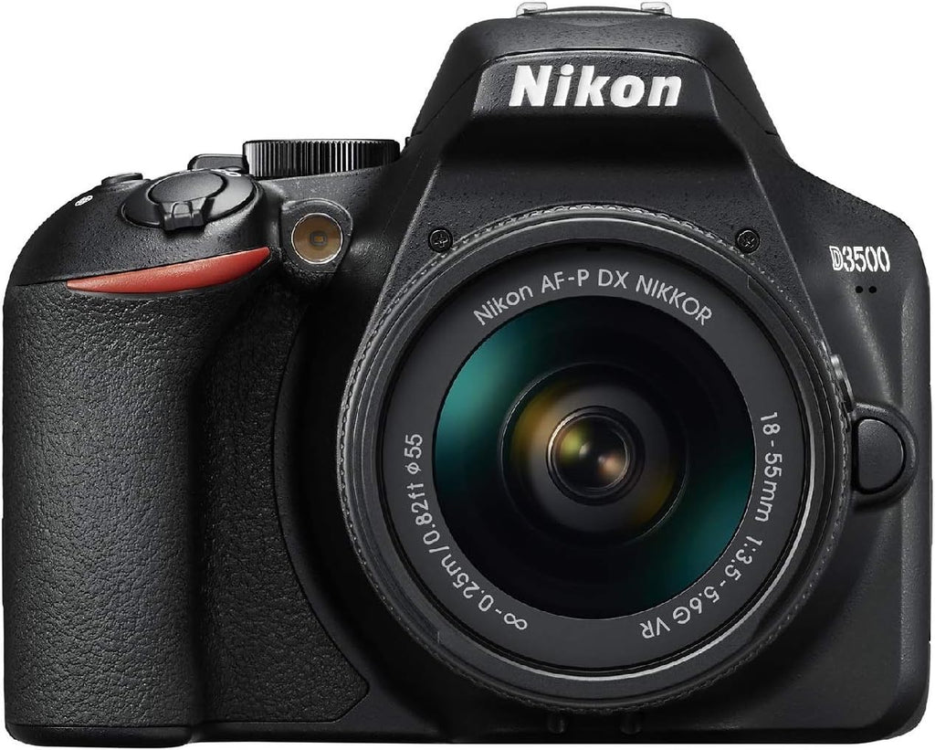 Nikon D3500 DSLR Camera with AF-P 18-55mm and 70-300mm Zoom Lenses with Total of 64GB Card (2 X 32) and Accessory Bundle