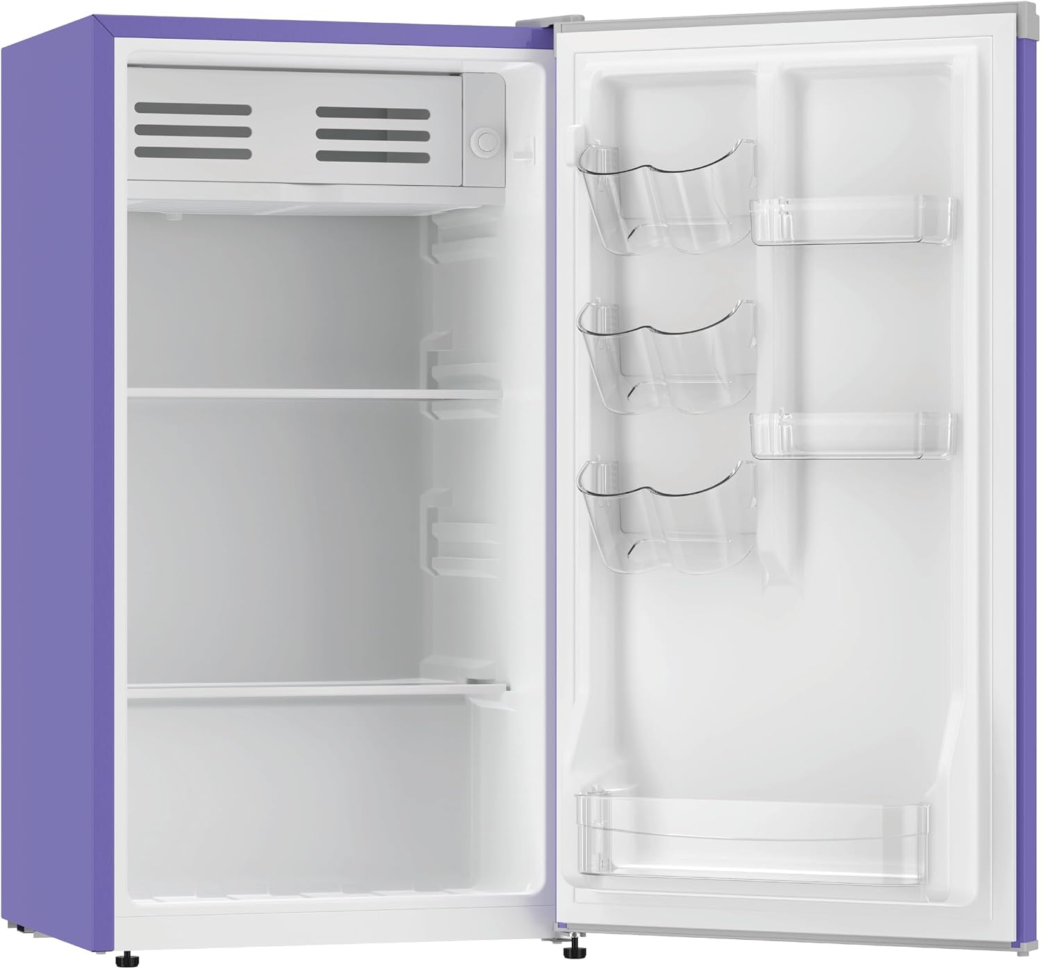 ARCTIC CHEF Mini Refrigerator-Freezer Compartment-Adjustable Thermostat Control-Reversible Doors-Ideal for Dorm, Office, RV, Garage, Apartment-PURPLE, 3.2 CU.FT