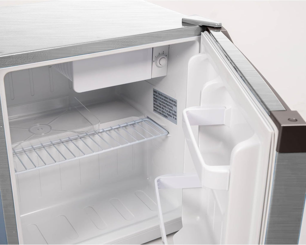 Frigidaire Retro Compact Mini Fridge with Freezer Compartment, Chrome Handles, Built-in Water Dispenser, (1.8 cu ft)