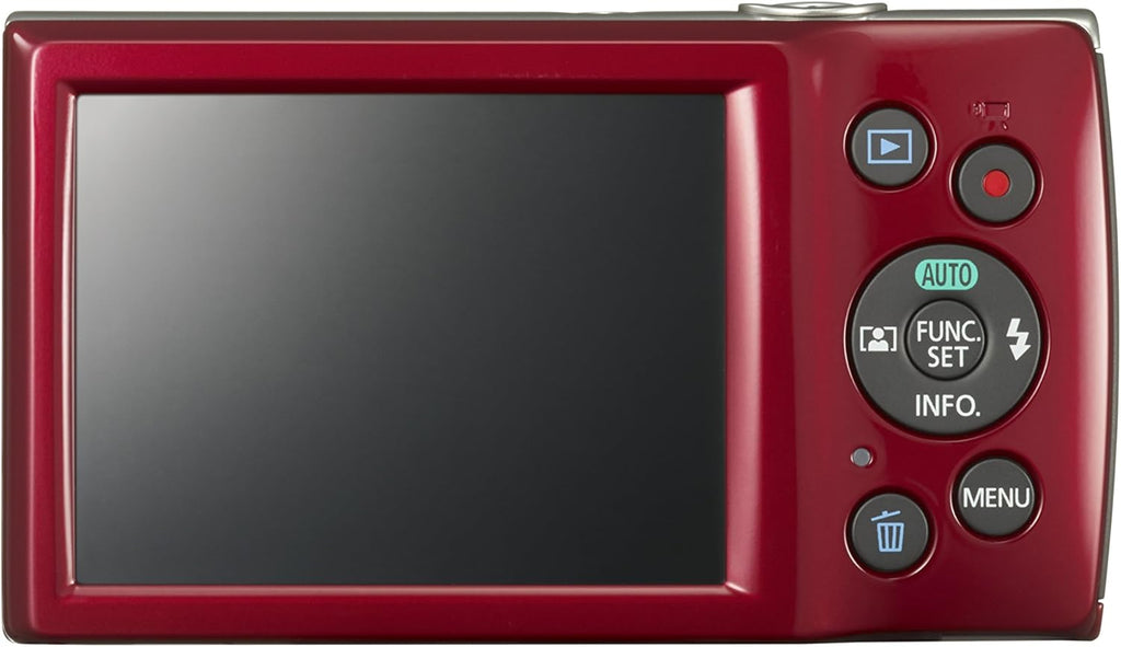 Canon PowerShot ELPH 180 Digital Camera w/Image Stabilization and Smart AUTO Mode (Red) (Renewed)