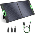 100W Portable Solar Panel for Power Station Generator, 23.5% High Efficiency ETFE 18V Foldable Solar Charger with High-Efficiency Battery Charger for Outdoor Camping RV Trip Offgrid