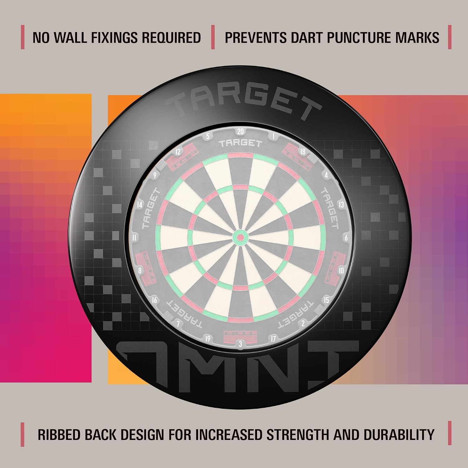 Target Darts Omni-Ring: LED Lighting & auto Scoring for dartboards. Includes Scoring cam, Magnetic Board Light, Catch Ring Light. Also in Ultimate Home Bundle.