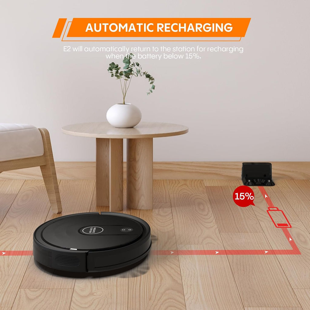 Robot Vacuum and Mop 5500Pa Suction 3 in 1 Robot Vacuum Cleaner with WiFi/App/Voice, Smart Robotic Vacuums with Schedule, Self-Charging Ideal for Hard Floor, Low Pile Carpet, Pet Hair 2026 New Version