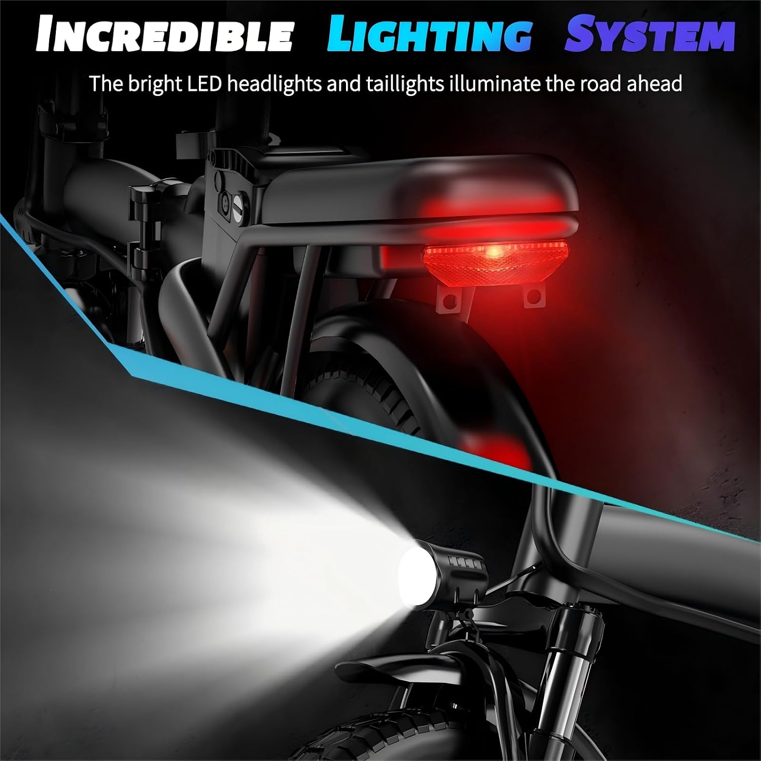 Foldable Electric Bike for Adults and Teens, 500W Motor | 14' Folding Mini Ebike | 23MPH Commute Electric Bicycle | 48V12Ah Battery | UL 2849 Certified | 35 Miles PAS Range | 3-Level Pedal Assist