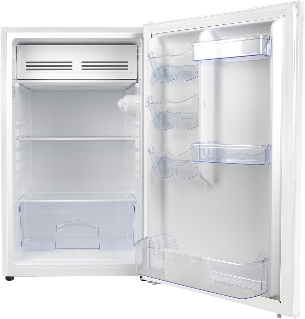 Avanti 4.4 Cu. Ft. Mini Fridge, Compact Refrigerator, Removable Shelves, Crisper Drawer, Reversible Locking Door, Energy Star Certified with Automatic Defrost, White