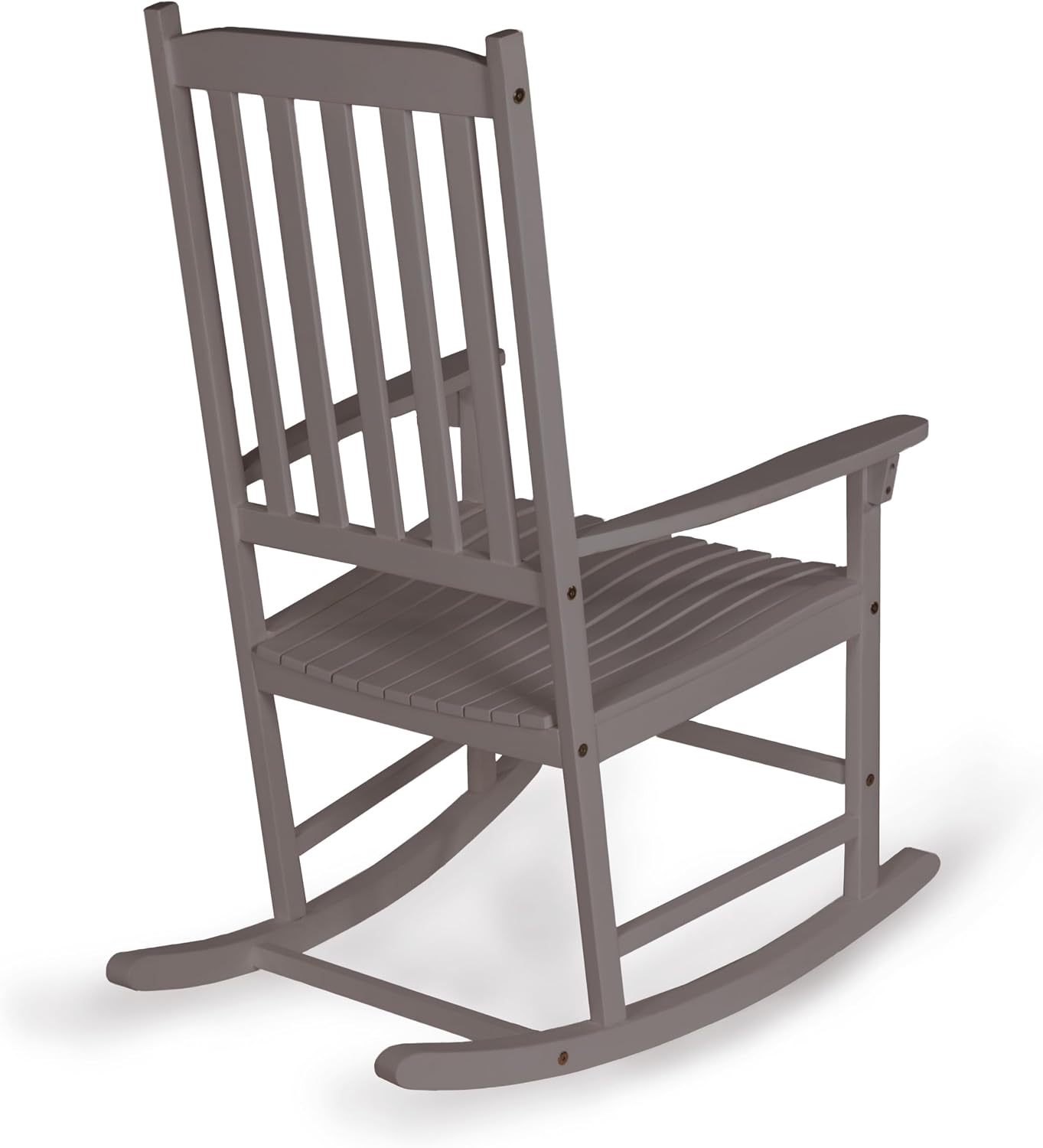 JONATHAN Y RCK300B Seagrove Farmhouse Classic Slat-Back 350-LBS Support Acacia Wood Outdoor Rocking Chair Traditional, Coastal, Cottage, Vintage, Shabby Chic, Gray Wash
